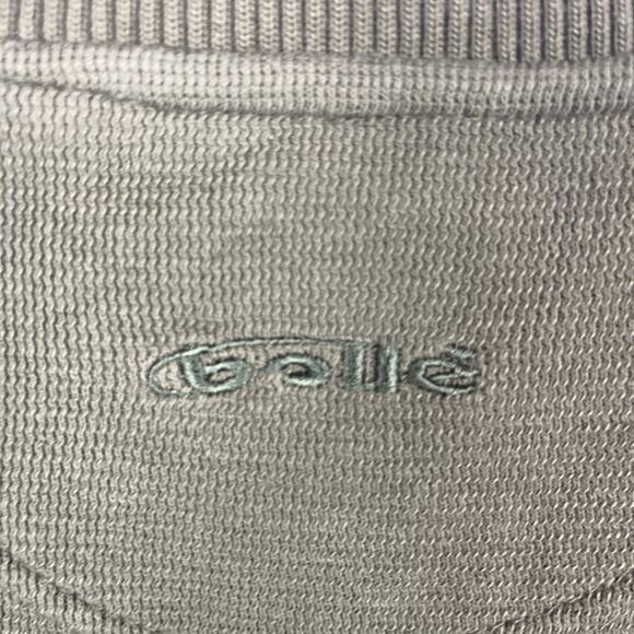 BOLLE GOLF Vest 100% Fine Pima Cotton V-Neck Olive Large - Picture 3 of 4